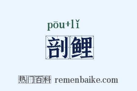 剖鲤是什么意思的图片